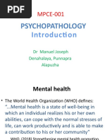 Psychopathology I 20