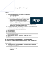 Ratio Analysis Conceptual Questions