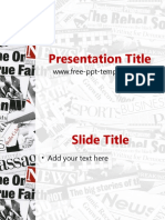 Sample Newspaper PPT Template