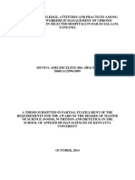 Nutrition Knowledge, Attitudes and Practices Among Healthcare Workers in Management of Chronic Kidney Diseases in Selected Hospitals in Dar Es Salaam, Tanzania