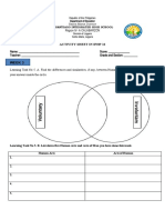 Region Iv-A Calabarzon: Activity Sheet in Iphp 12