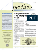 Post-Operative Care of The Laryngectomy Patient: in This Issue