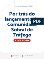 Live 080 - Por Trás Do Lançamento Da Comunidade Sobral de Tráfego