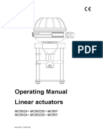 Operating Manual Linear Actuators: MC55/24 - MC55/230 - MC55Y MC65/24 - MC65/230 - MC65Y