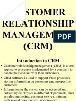 Customer Relationship Management (CRM)