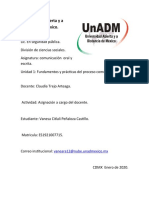 Asignacion A Cargo Del Docente Comunicacion Oral y Escrita