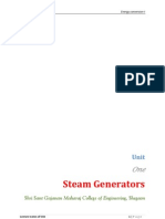 Steam Generators: Shri Sant Gajanan Maharaj College of Engineering, Shegaon