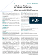 Benefits, Harms, and Cost-Effectiveness of Supplemental Ultrasonography Screening For Women With Dense Breasts