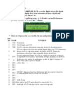 LCD Interfacing:: PIN No Name Function