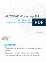 Autocad Workshop 2021