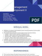 Service Management CIA 3 - Component II