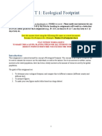 Assignment 1 Your Ecological Footprint