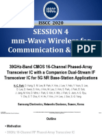 ISSCC2020-04 - Visuals Mm-Wave Wireless For Communication & Radar