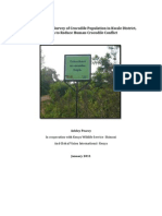 Final Report For Survey of Crocodile Population in Kwale District To Reduce Human-Wildlife Conflict