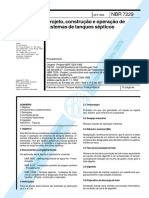 NBR 7229-1993 - Projeto, Construção e Operação de Sistemas de Tanques Sépticos