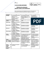 2° Básico Historia Rubrica de Evaluación Unidad 0 Semana Del 30 de Marzo Al 03 de Abril