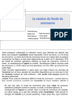 Cession Du Fonds de Commerce-Converti