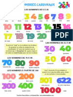 Fiche Les Nombres Cardinaux