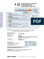 RFE-HF (I) : Armoured and Pair Screened Instrumentation and Communication Cable 250V