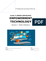 Module - 3 - Empowerment Technology - Week 3-4