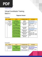 Virtual Coordinator Training Batch 8: Paparan Umum