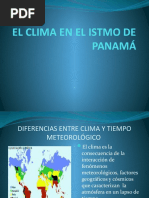 El Clima en El Istmo de Panamá