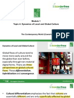 Topic 4: Dynamics of Local and Global Culture: The Contemporary World (Coworld)