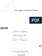 Determine The Laplace Transform of