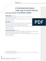 The Scalpel Finishing Technique: A Tooth-Friendly Way To Finish Dental Composites in Anterior Teeth