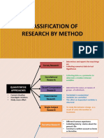 Classification of Research by Method