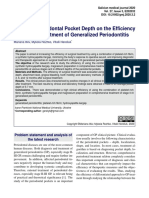 Impact of Periodontal Pocket Depth On The Efficien