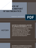 Relevance of Learning History of Mathematics 