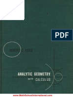 Analytic Geometry Calculus Robert Yates