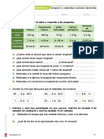 Tema 6. Comparar y Redondear Números Decimales