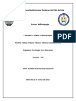 Estratificación Social y Educación Adecuada A La Realidad de Honduras