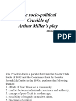 The Socio-Political Crucible of Arthur Miller's Play: - Semester 4, WBSU