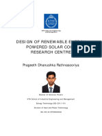 Design of Renewable Energy Powered Solar Cool Research Center