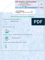 Sta301 Finalterm Mcqs With Reference Solved by Arslan