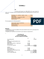 Tutorial 2: Exercise 12.2 Calculation of Current Tax