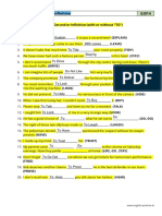 B1 Gerund and Infinitive GI014: Fill in The Correct Form: Gerund or Infinitive (With or Without "TO")