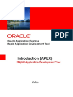 Oracle Application Express Rapid Application Development Tool