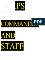 Corps Commander