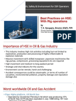 Webinar On Health, Safety & Environment For DSF Operators: Best Practices On HSE: With Rig Operations