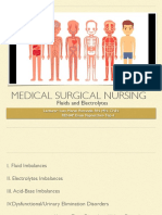 Medical Surgical Nursing: Fluids and Electrolytes