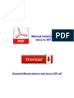 Manual Estacion Total Leica TC 407 PDF