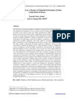 Budgetary Control As A Measure of Financial Performance of State Corporations in Kenya