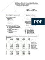 Quiz Metabolismo 7 - Adaptación