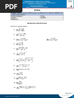 U2. Tarea 7 (Ejercicios) - Límites Fundamentales Algebraicos, Trigonométricos y Exponenciales. - Compressed