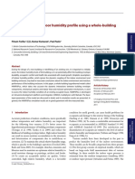 Determination of Indoor Humidity Profile Using A Whole-Building Hygrothermal Model