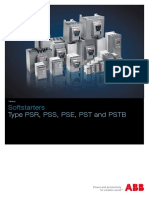 Softstarters: Type PSR, PSS, Pse, PST and PSTB